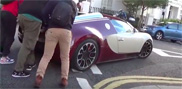 Filmpje: Bugatti geeft het op in hartje londen