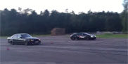 Video: Veyron humiliated by BMW M5 E34 with gigantic turbo