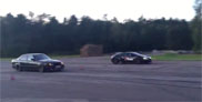 Filmpje: Veyron wordt vernedert door BMW M5 E34 met gigantische turbo