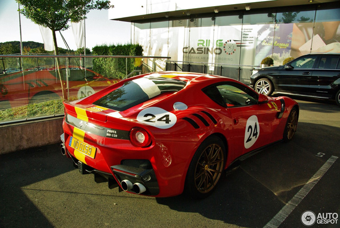 Dit is een Ferrari F12tdf geïnspireerd op historie
