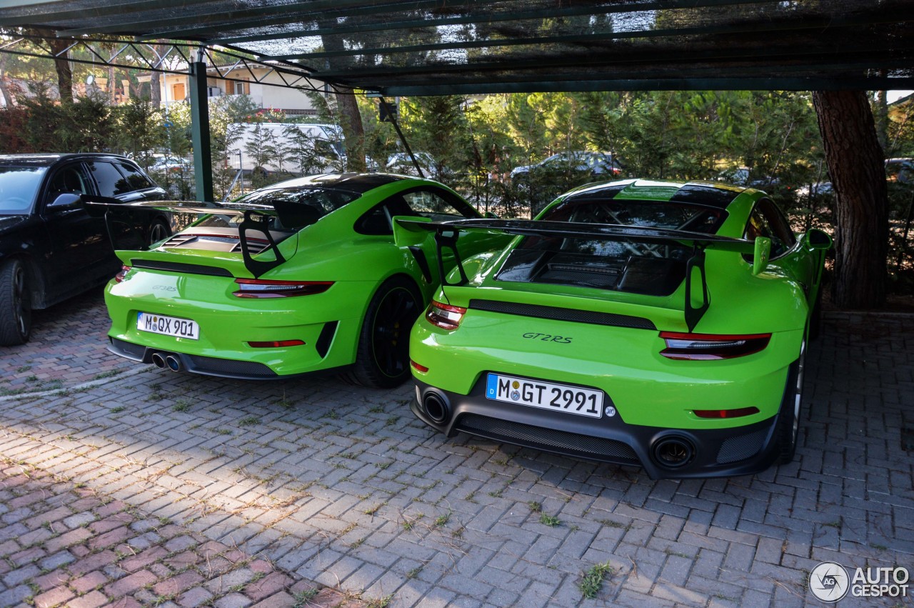 Porsche GT3 RS en GT2 RS lijken waanzinnig veel op elkaar