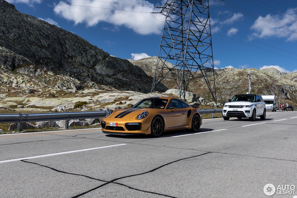 Porsche Turbo S Exclusive Series mag nog even van de Alpen genieten