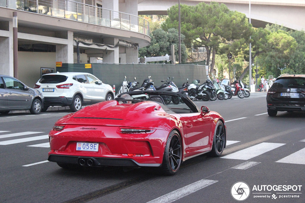 Porsche 991 Speedster staat prachtig in Monaco