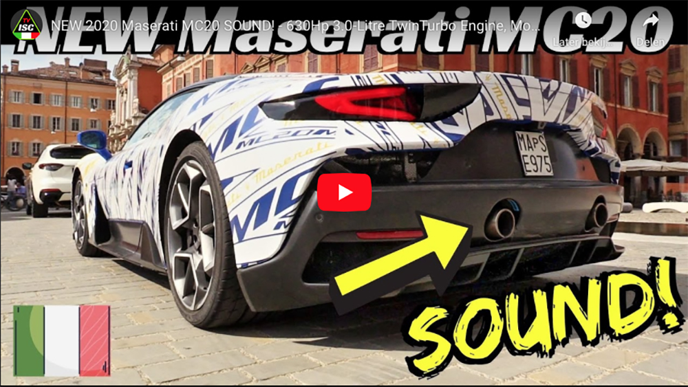 Filmpje: zo klinkt de Maserati MC20