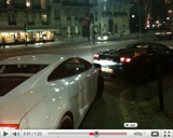 Filmpje: Lamborghini's gaan los in nachtelijk Parijs