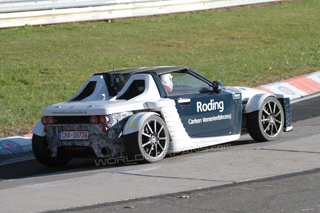 Spyshots: Roding Roadster bouwpakket wordt afgerond op Nürburgring