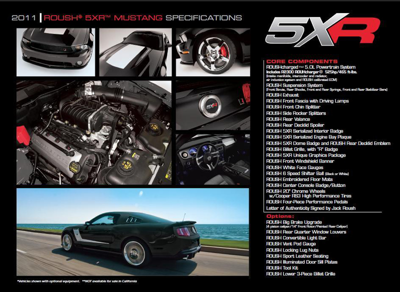 Roush toont 5XR pakket voor Ford Mustang