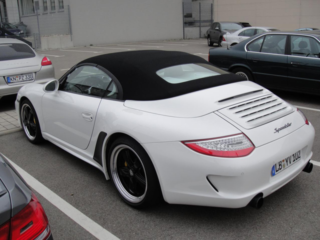 Sexy: Porsche 997 Speedster in het Carrara wit