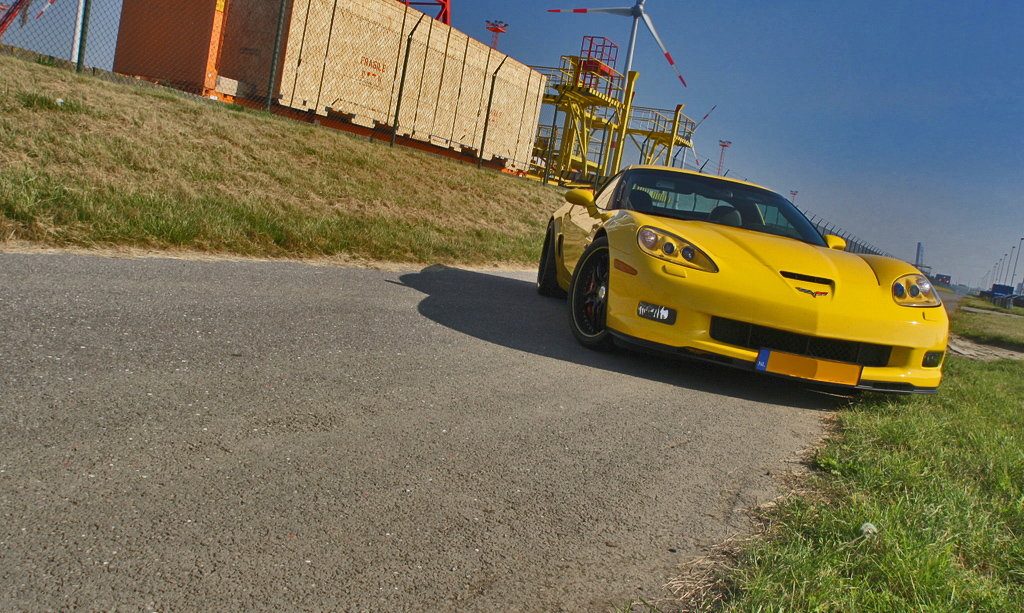 Fotoshoot dubbelop: Corvette C6 Z06
