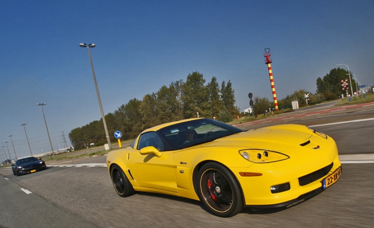 Fotoshoot dubbelop: Corvette C6 Z06