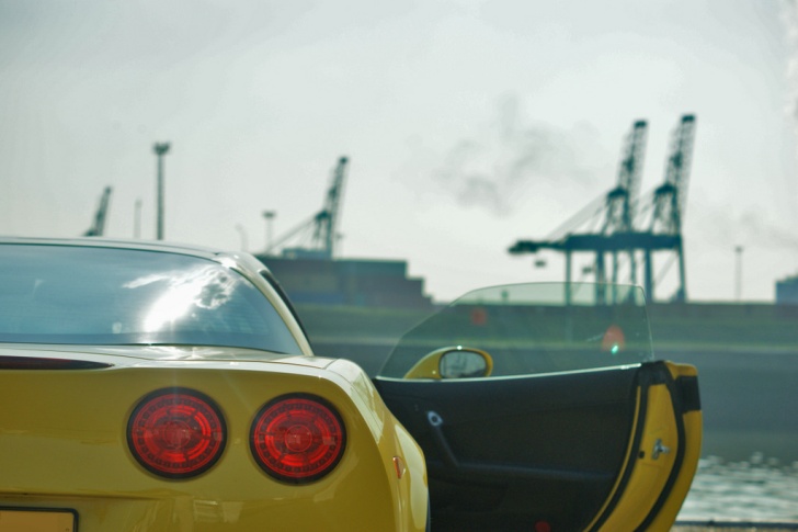 Fotoshoot dubbelop: Corvette C6 Z06