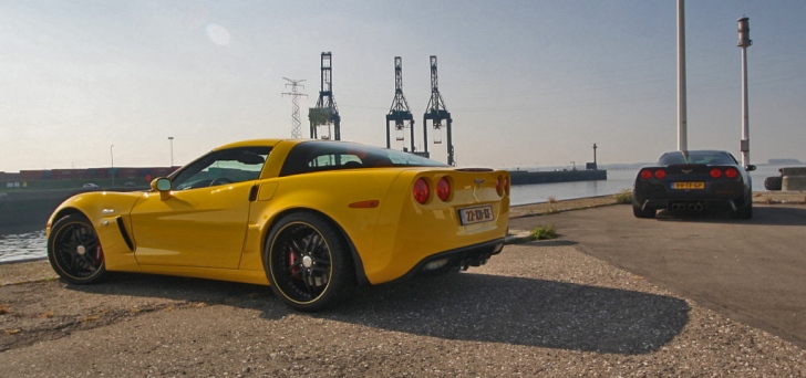 Fotoshoot dubbelop: Corvette C6 Z06