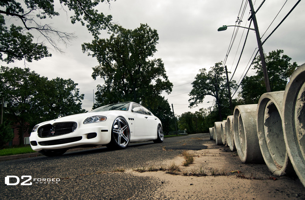 D2Forged plaats bijzondere set velgen op Maserati Quattroporte 