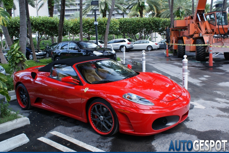 Gespot in Miami: Ferrari F430 Spider op z'n Amerikaans