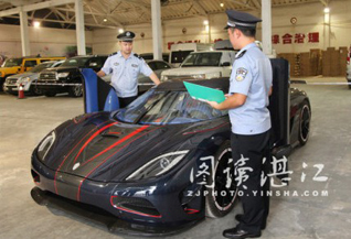 Koenigsegg Agera R BLT in beslag genomen in havenstad Zhanjiang