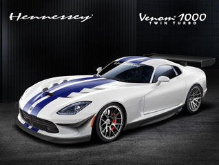 Hennessey geeft SRT Viper meer dan 1.000 pk! 