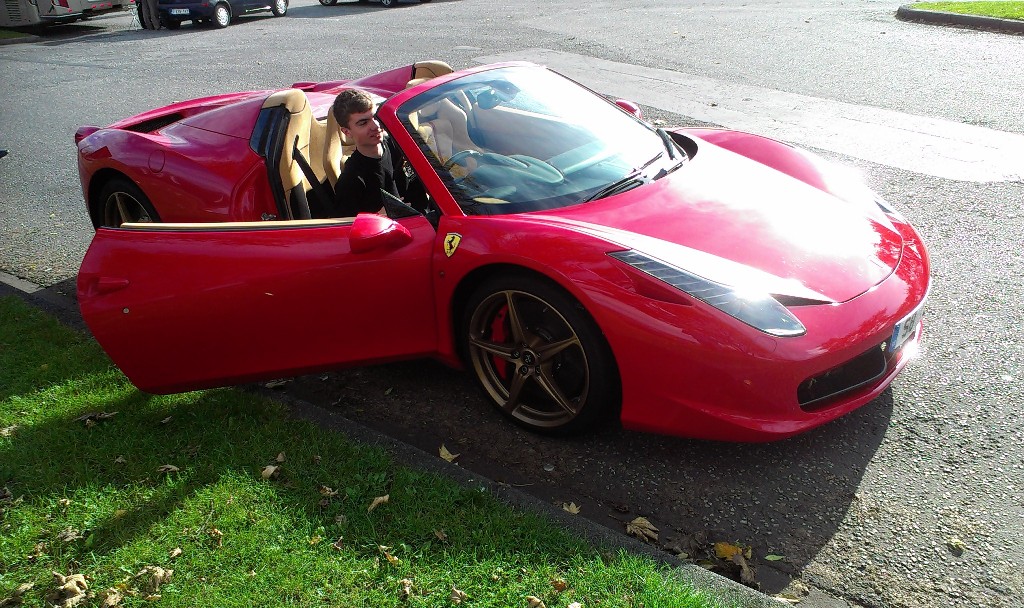 Spotter Nick heeft gave ervaring met Ferrari 458 Spider!