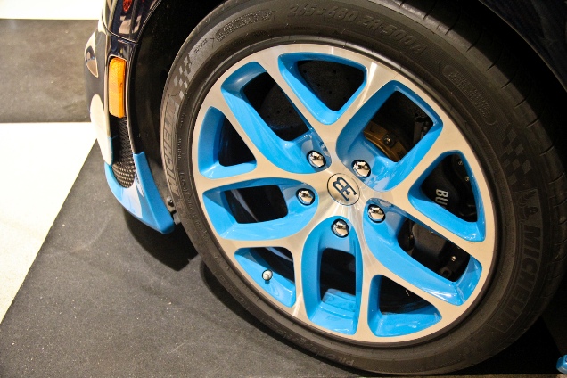 Bugatti Veyron 16.4 expositie in Londen