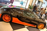 Bugatti Veyron 16.4 expositie in Londen