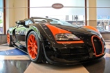 Bugatti Veyron 16.4 expositie in Londen