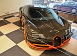 Bugatti Veyron 16.4 expositie in Londen