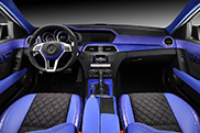 Świat na niebiesko: Mercedes C63 AMG TopCar