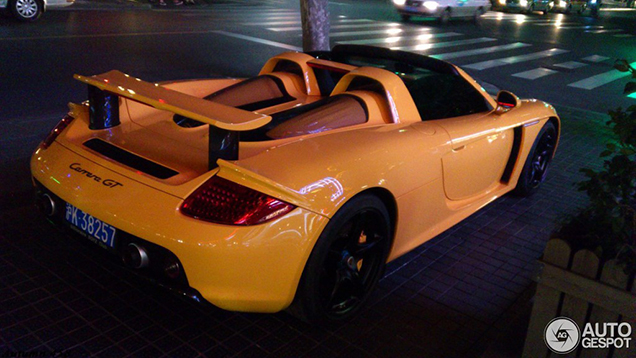 Gele Porsche Carrera GT is verrassing uit China