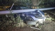Aston Martin Rapide complètement détruite après un crash