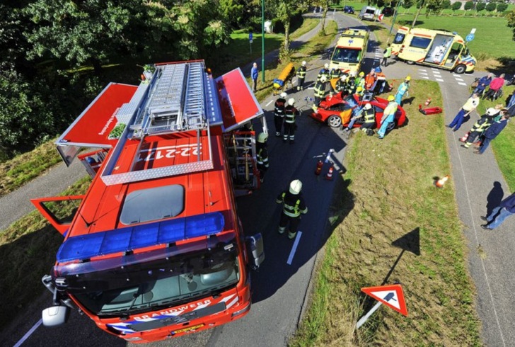 Ferrari F355 Berlinetta laat het leven bij crash in Eersel