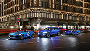 Jaguar shining in Harrods with three concept cars