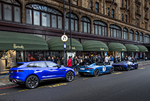 Jaguar shining in Harrods with three concept cars