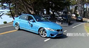 This is the new BMW M3 Sedan in a Yas Marina blue colour