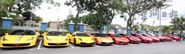 Maleisische belastingdienst neemt tiental supercars in beslag!
