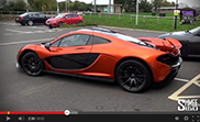 Shmee takes a passengers ride in the McLaren P1