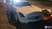 This bright white SLS AMG is really beautiful