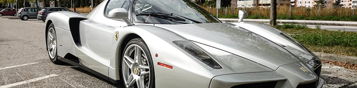 Silver Enzo Ferrari is incredibly beautiful