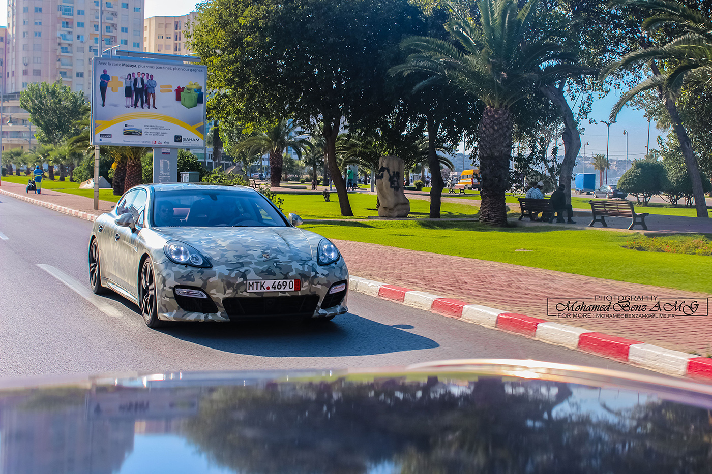 Fotoshoot: Porsche Panamera Turbo S met legerwrap