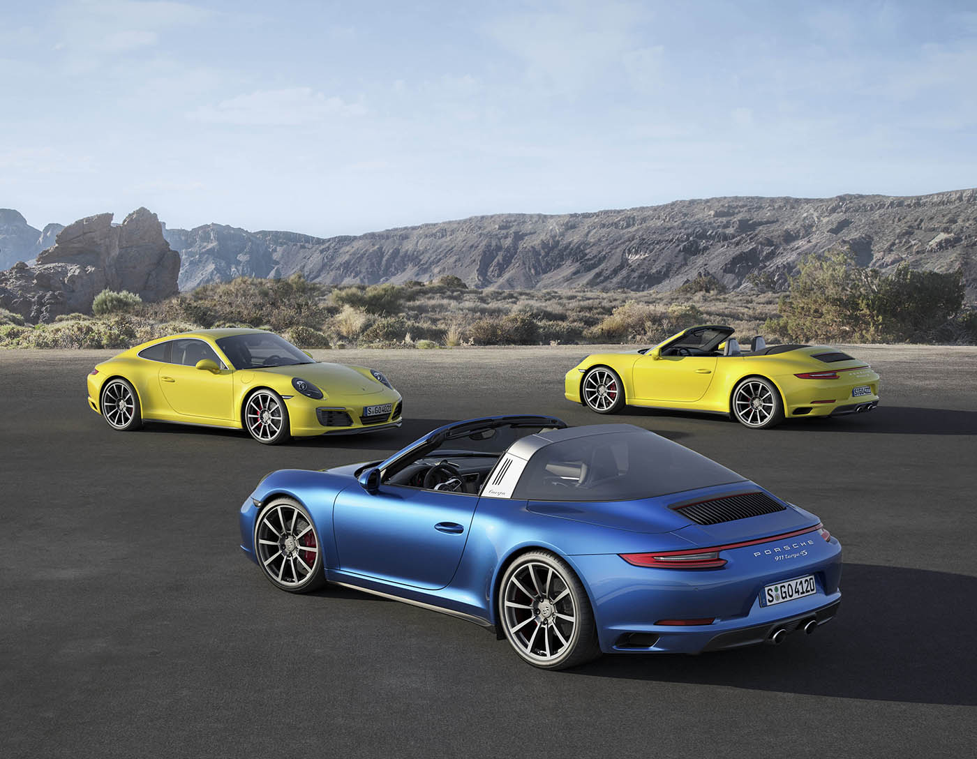 Nieuwe Porsche 911 Carrera 4 en 4S en Targa 4 en 4S