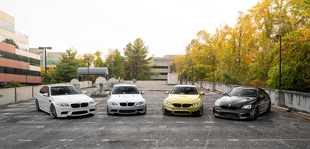 Fotoshoot: viermaal BMW M