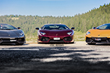 Fotoshoot: uniek Lamborghini Aventador trio 