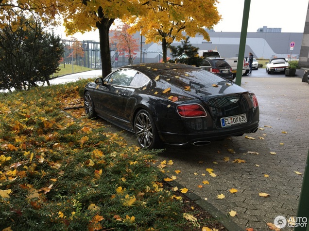 Bentley Continental GT dompelt zich in de herfst