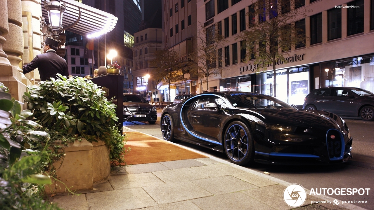 Bugatti's recordexemplaar doet Frankfurt aan