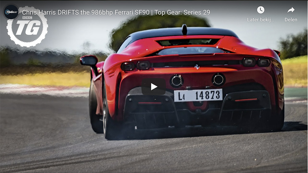Top Gear temt de Ferrari SF90 Stradale