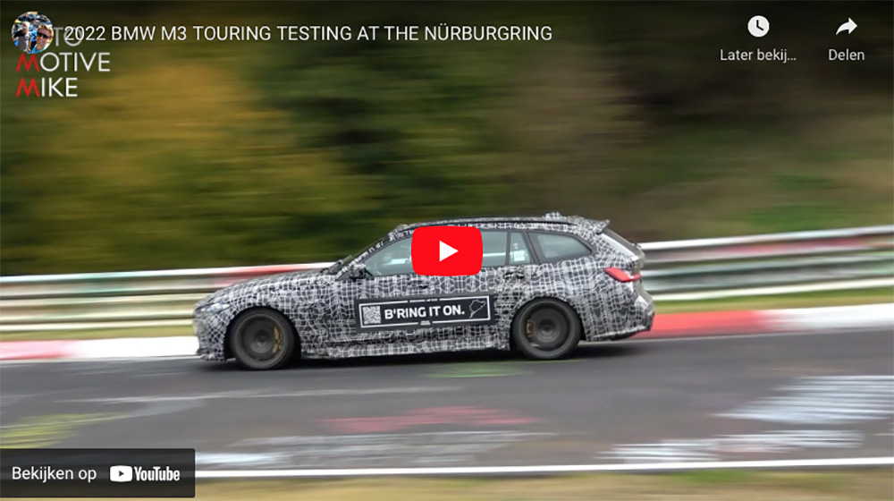 BMW M3 Touring wordt getest op de Nürburgring