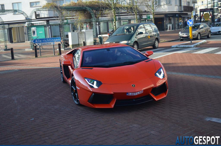 Eerste klantgeleverde Lamborghini Aventador LP700-4 gespot in België