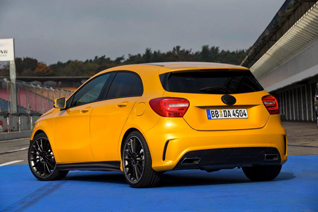 First teasers of the Mercedes-Benz A 45 AMG
