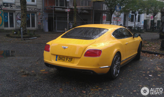 Opvallend in het geel: nieuwe Continental GT Speed 2012