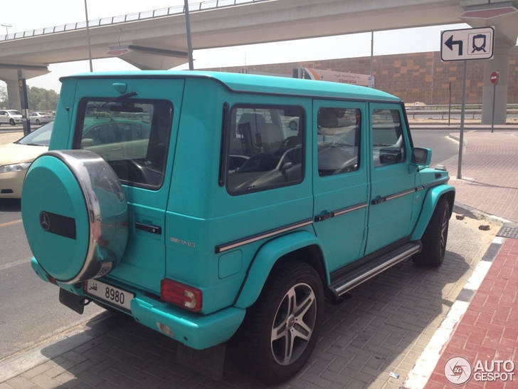 Mercedes-Benz G 55 AMG with a special blue wrap