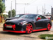 Looking great: Nissan GT-R with red details