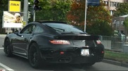 Porsche 991 Turbo with almost no camouflage